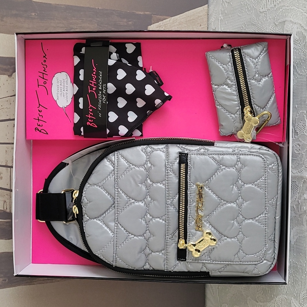 Betsey Johnson 3PC Matching Pet Set